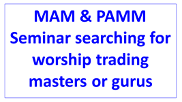seminar to find trading masters en